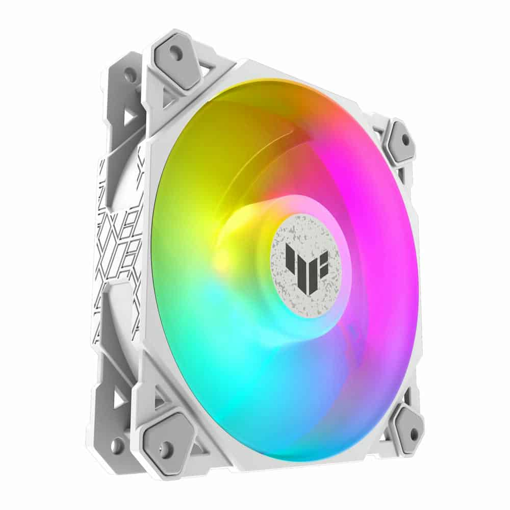 (image for) Asus TUF Gaming TF120 ARGB Static Pressure White Case/CPU Cooler Fan